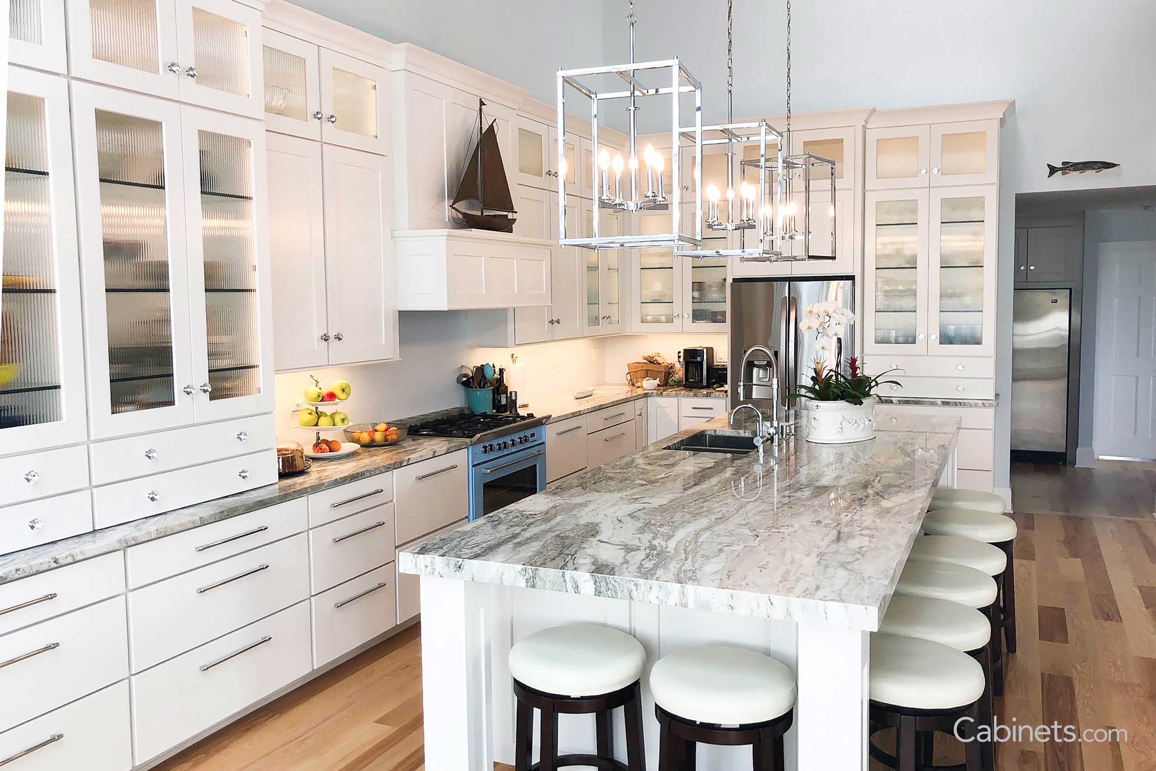 Elegant marble counter tops