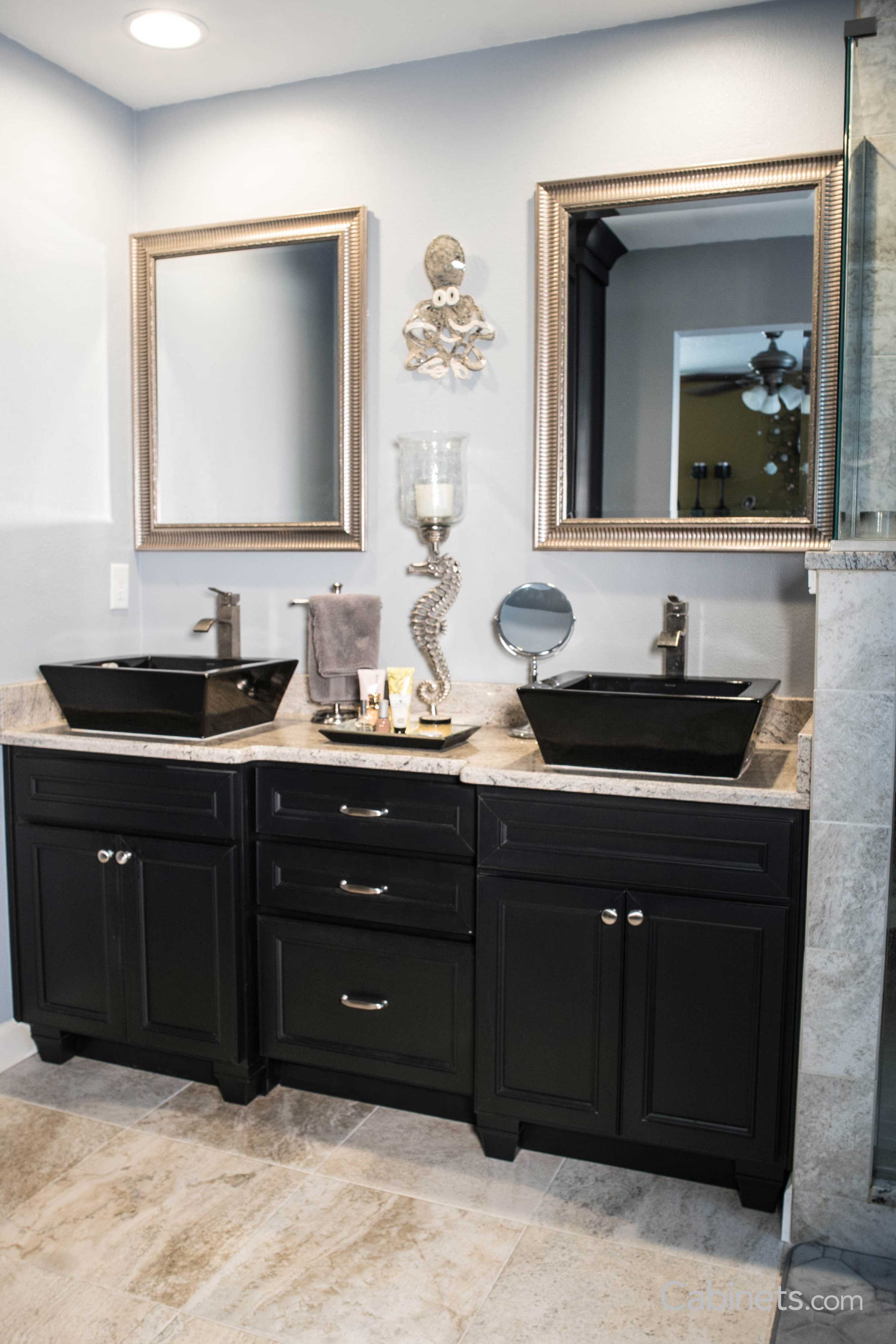 Belleair Maple Ebony customer bathroom vanity