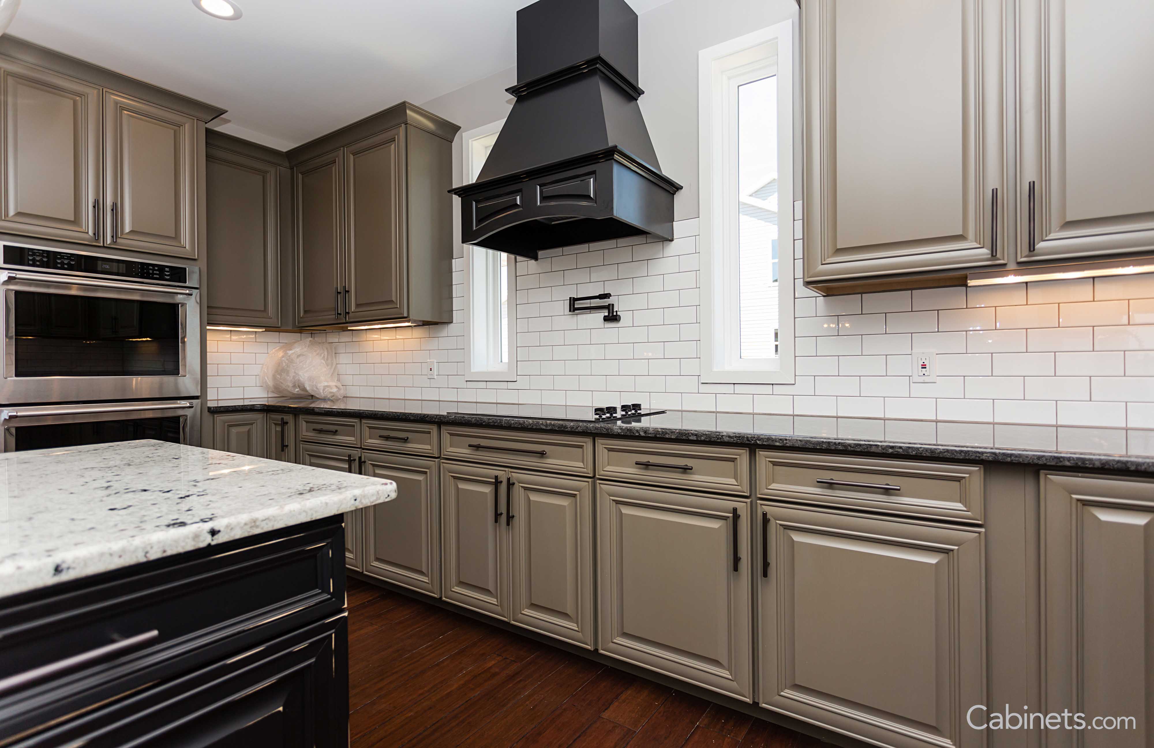 Bronson Maple Ebony Rub Through customer kitchen photos