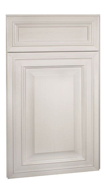 Bronson Maple Bright White Brushed Gray Glaze