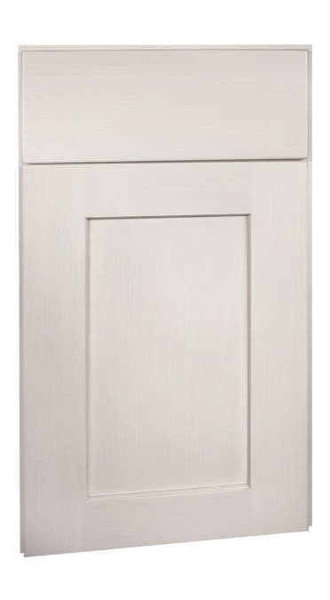 Shaker Maple Bright White Brushed Gray Glaze