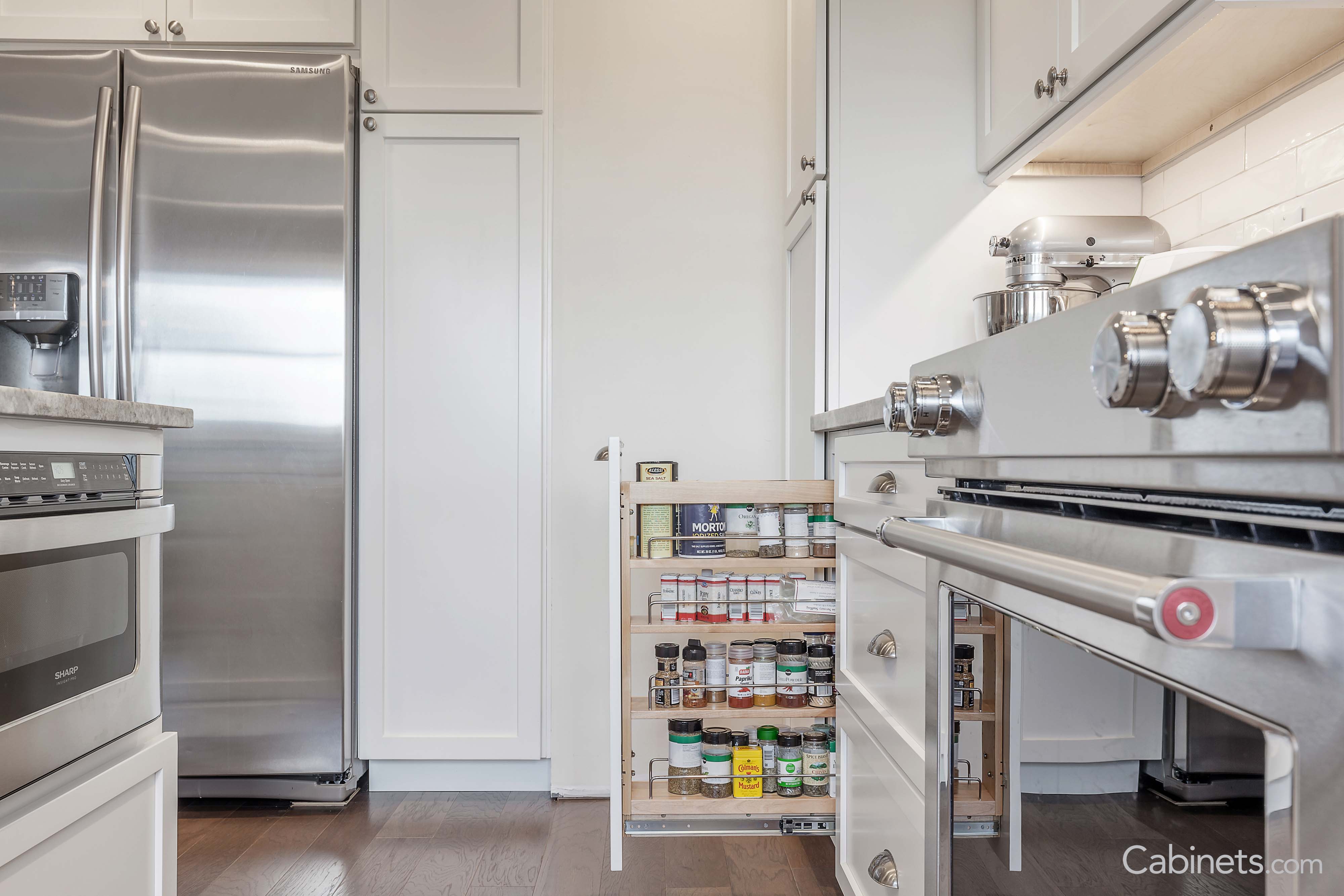 Spice rack pull out drawer