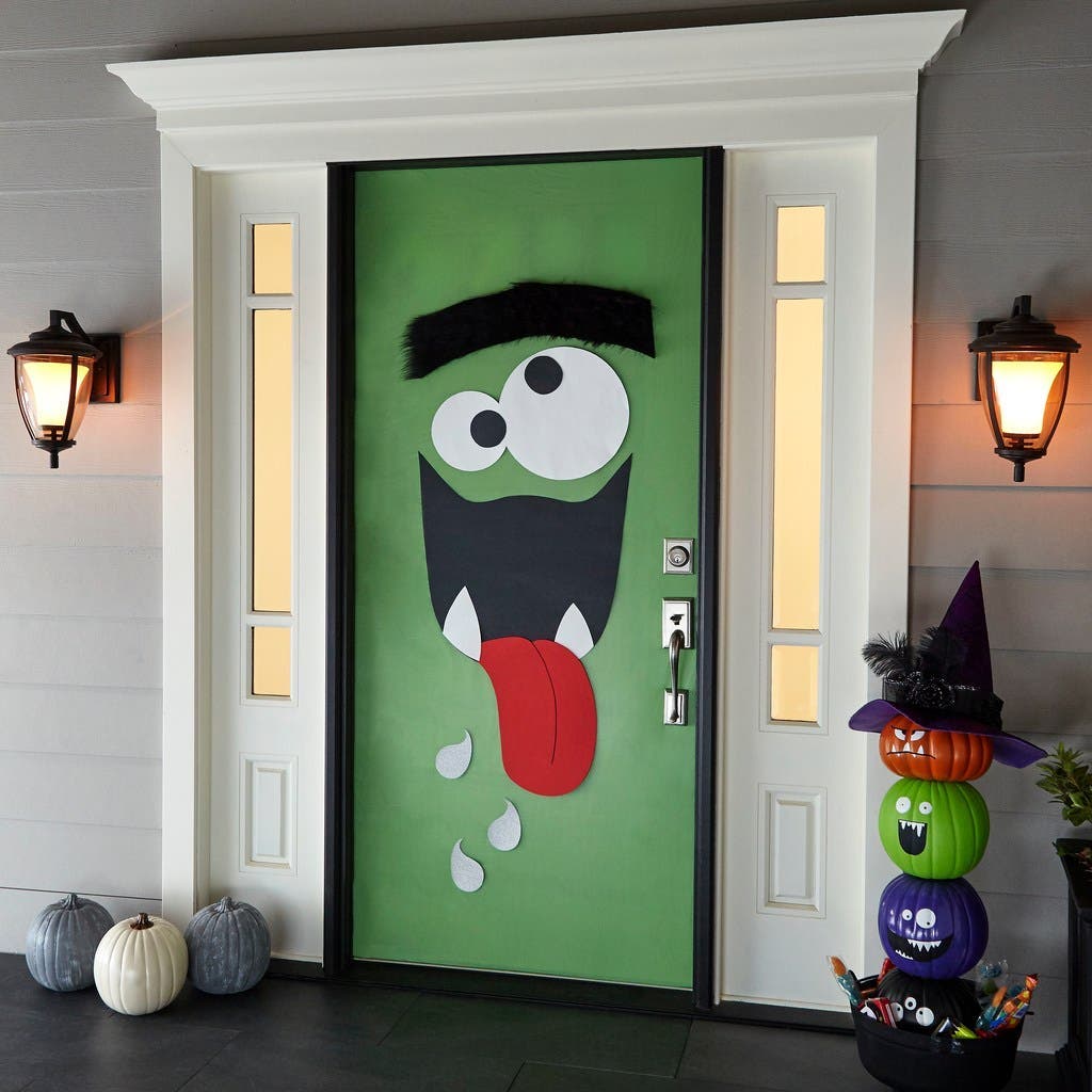 Halloween decor - monster door